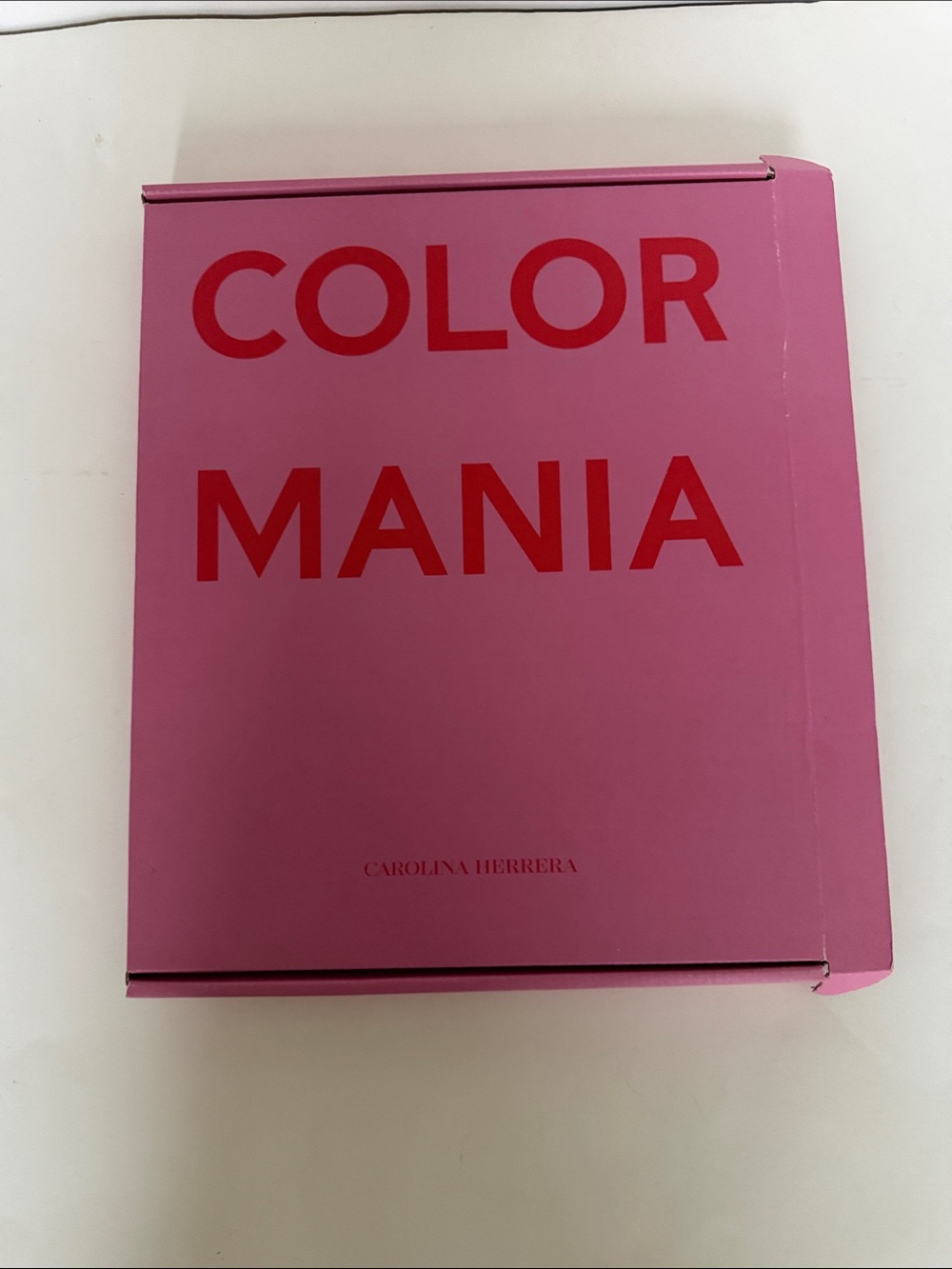 Carolina Herrera Color Mania Coffee Table Book.